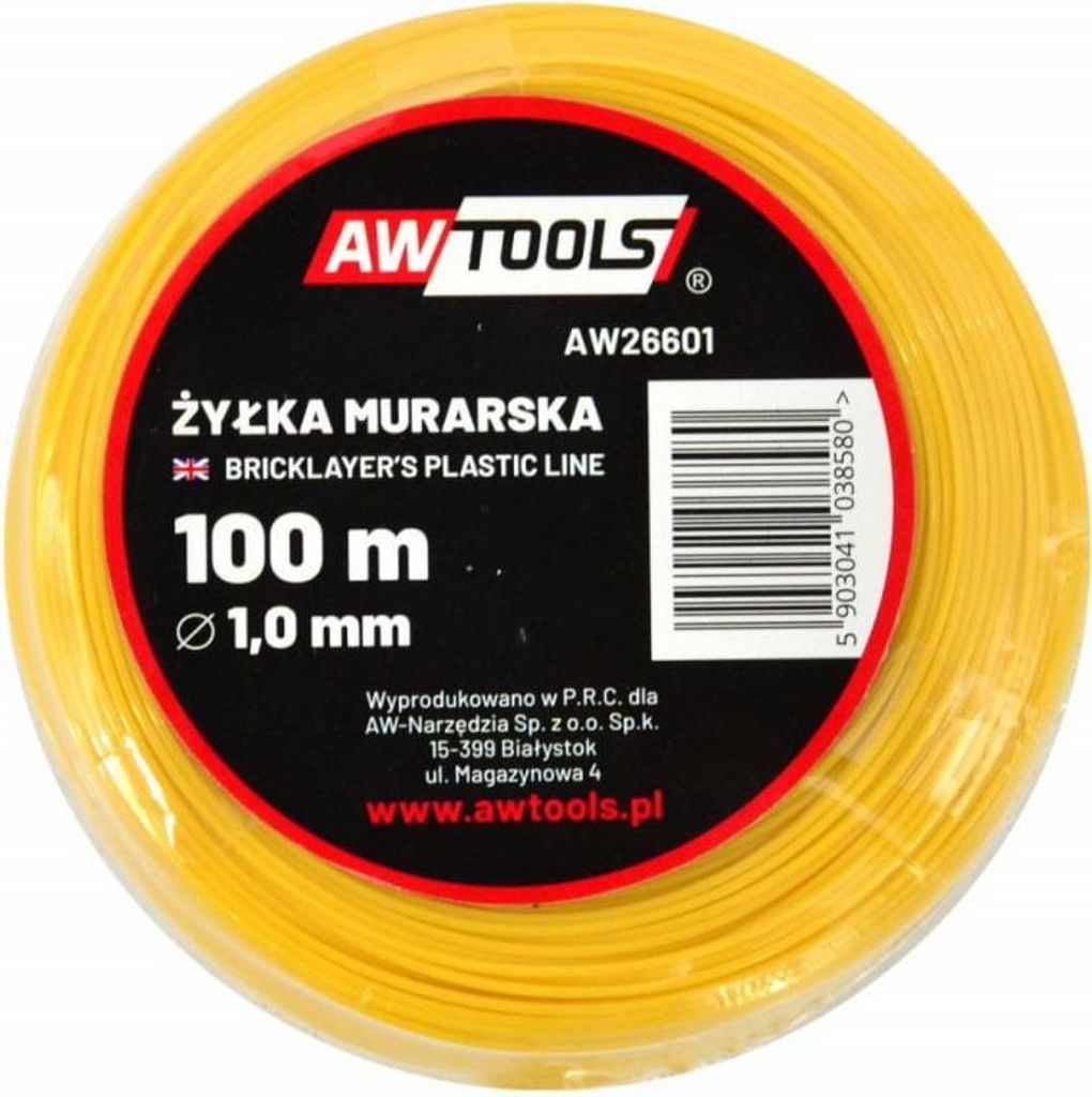 AWTOOLS Mauerwerksschnur 100 m