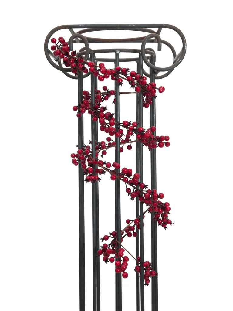 Guirlande de baies rouges 180cm : une déco de Noël durable sans entretien