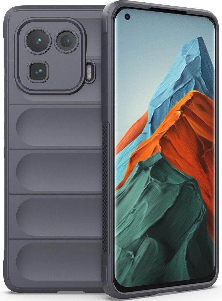 Xiaomi Mi 11 Pro Hülle, Weich TPU Silikon Stossfest Anti-rutsch Schutzhülle für Xiaomi Mi 11 Pro Dunkelgrau