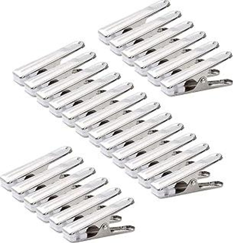 STARVAST 80 Stück Wäscheklammern Edelstahl 2.7 Zoll, langlebig, Winddicht Wäscheklammern aus Edelstahl Metall für Handtücher, Socken, Unterwä...