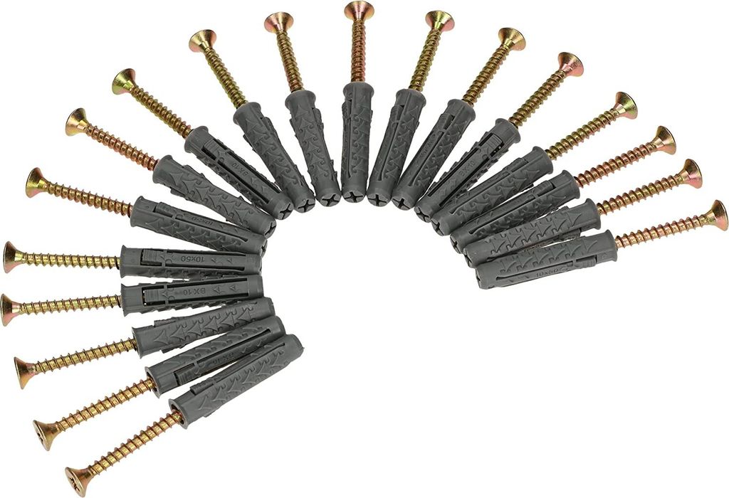 KOTARBAU® Universaldübel mit Holzschrauben Satz 15 Stk. Produktbild 