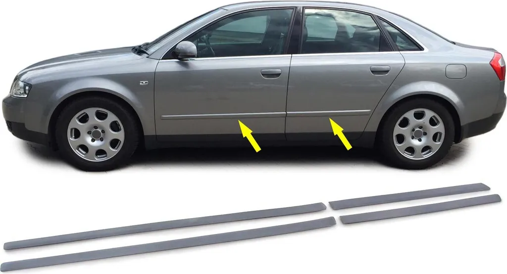 Kit de Moulures Latérales de Protection et Décoration pour Audi A4 Noir