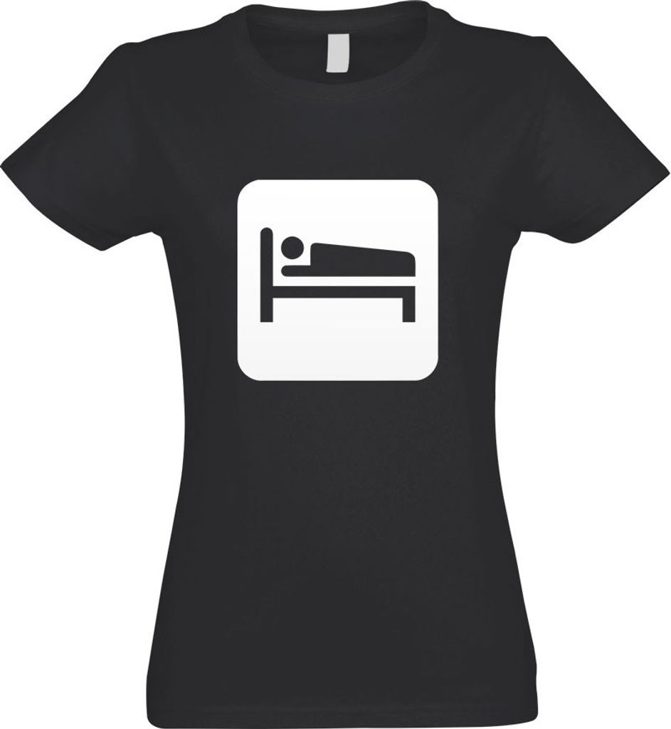 Kiwistar - T-Shirt tailliert - Damen - Graphit - Unterkunft Übernachtung Pikto - mit Motiv Bedruckt - Funshirt Design - Sport - Freizeit - Damen - XL