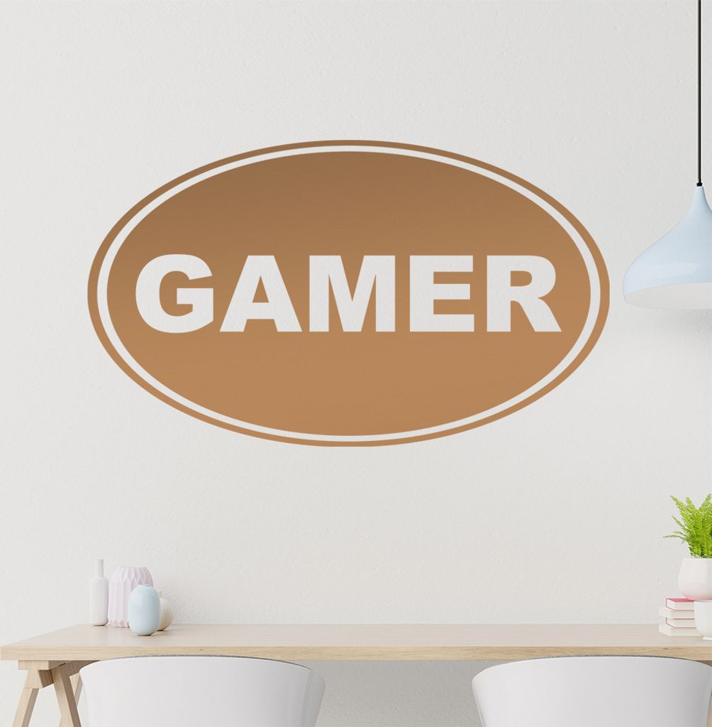 Gamer Wandtattoo in 6 Größen - Wandaufkleber Wall Sticker - Dekoration, Küche, Wohnzimmer, Schlafzimmer, Badezimmer