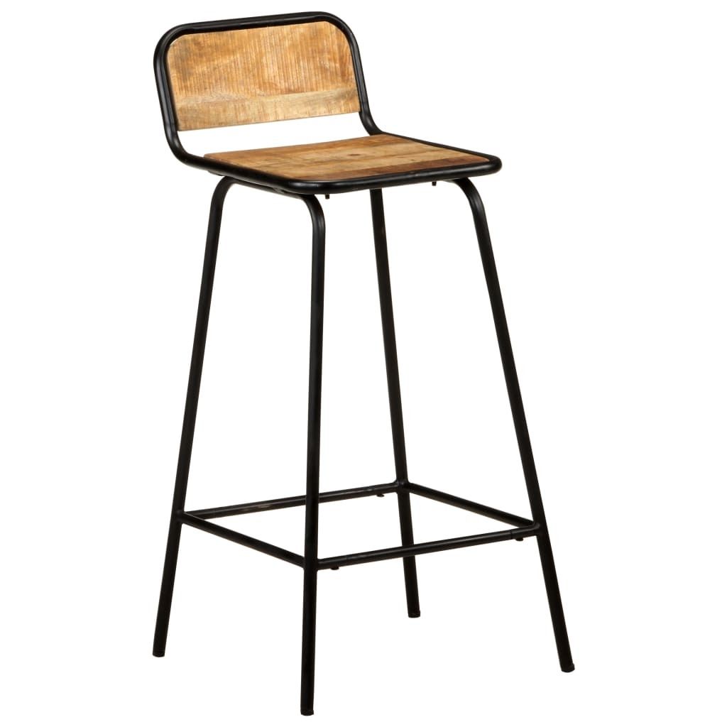 "SALE 2026"2er Set Barhocker für Küche - Tresenhocker - Barstuhl - multifunktional& Moderne - Massivholz Mango - Barstühle klassischem Design DE...