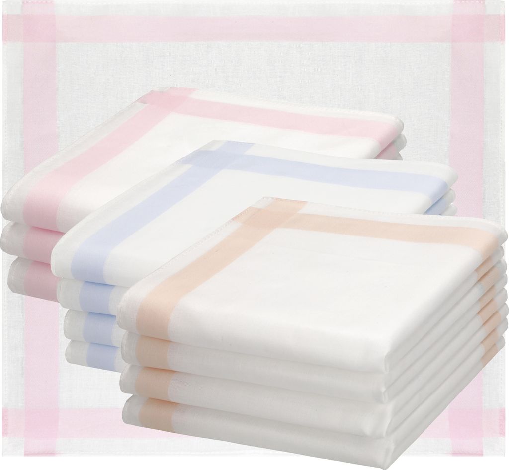 Betz 12 Stück Damen Stoff Taschentücher Set Selma Größe ca. Produktbild 