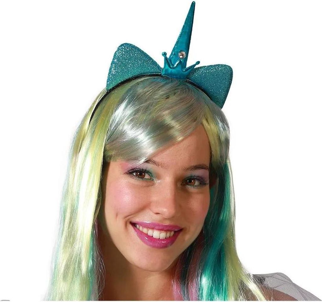 Atosa Einhorn-kopfschmuck Blau Blau One Size