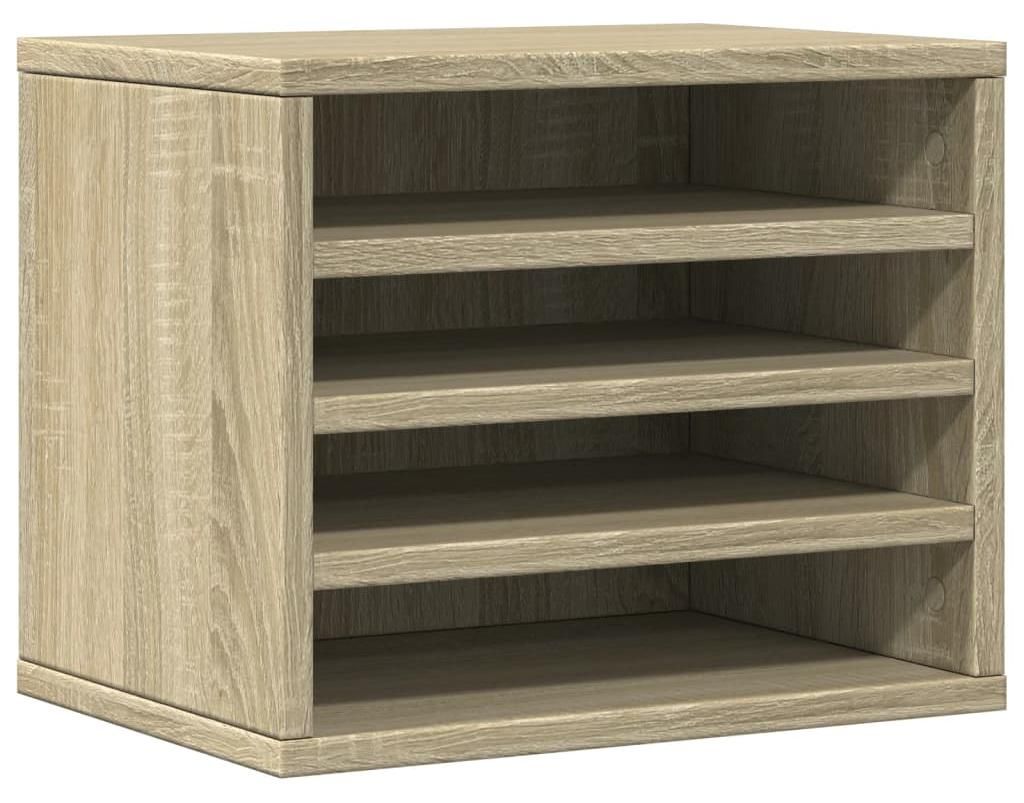 vidaXL Organizzatore da tavolo rovere Sonoma 36x26x29,5 cm Immagine del prodotto 