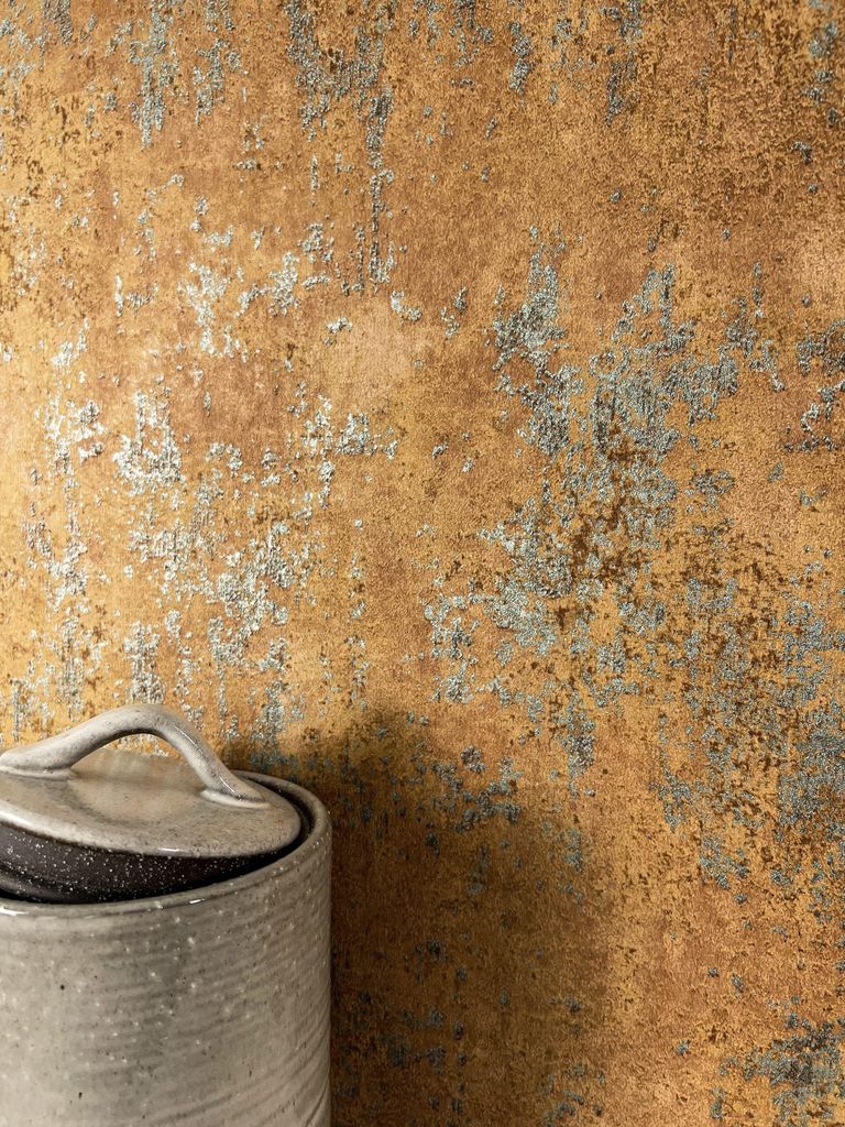 NEWROOM Tapete Milas Rusty Brown Braun Vliestapete - Modern Produktbild 