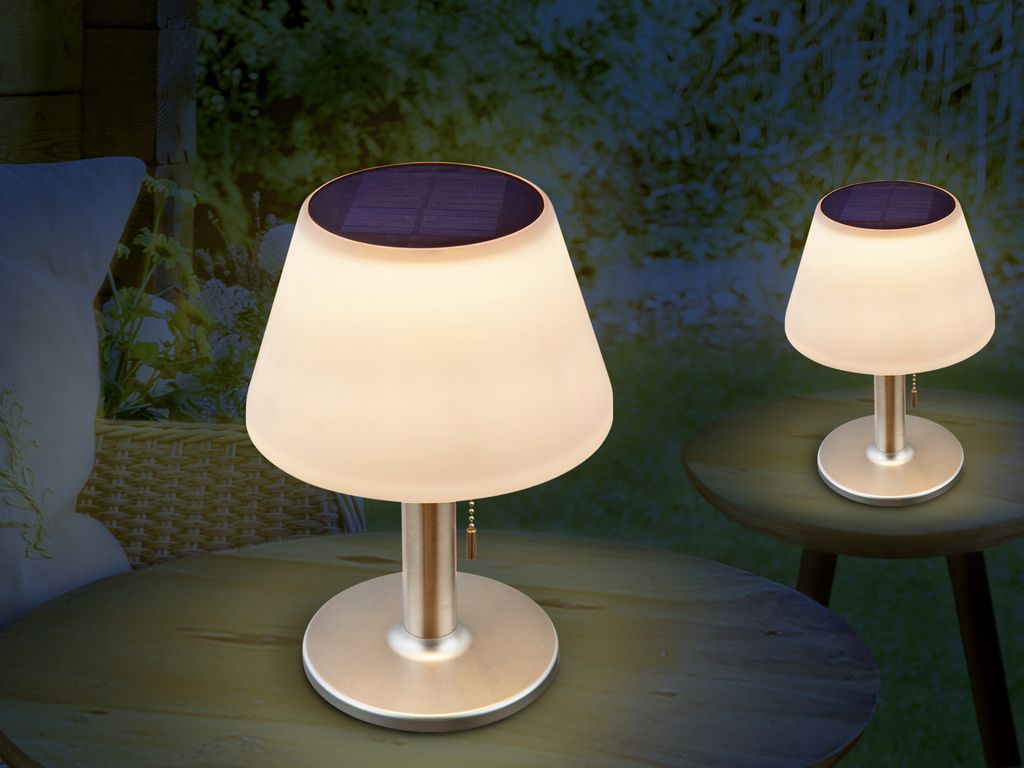 Kleine Solarlampen Tischleuchten für den Garten, Outdoor Tischlampen ohne Strom