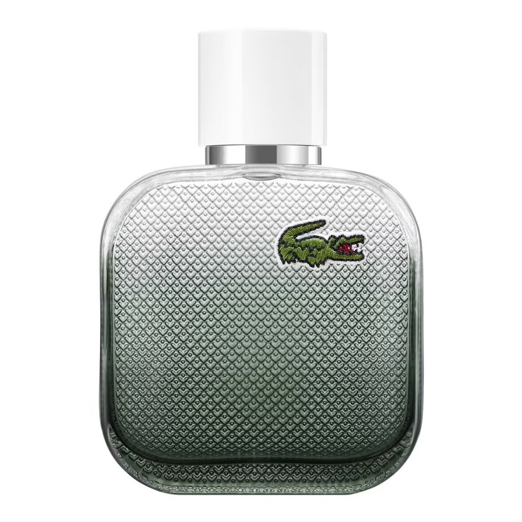 A bottle of Lacoste L.12.12 Blanc Eau Intense EDT 50 ml M.