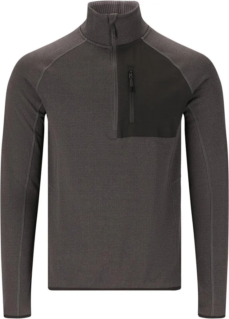 Whistler Helge M Couche Intermédiaire à Demi-Zip Gris Foncé Chiné XXL