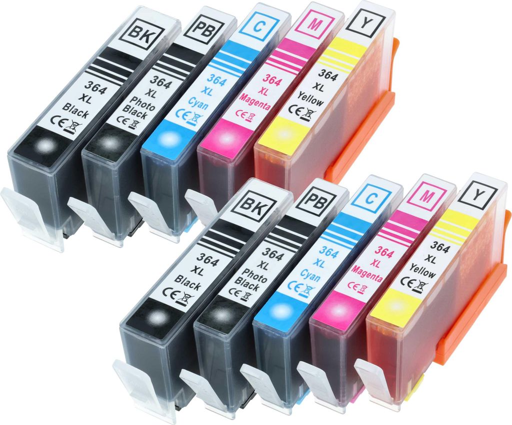 vhbw 10x Tintenpatronen kompatibel mit HP Officejet 4620, 4622 Drucker + Chip (Kompatibel)