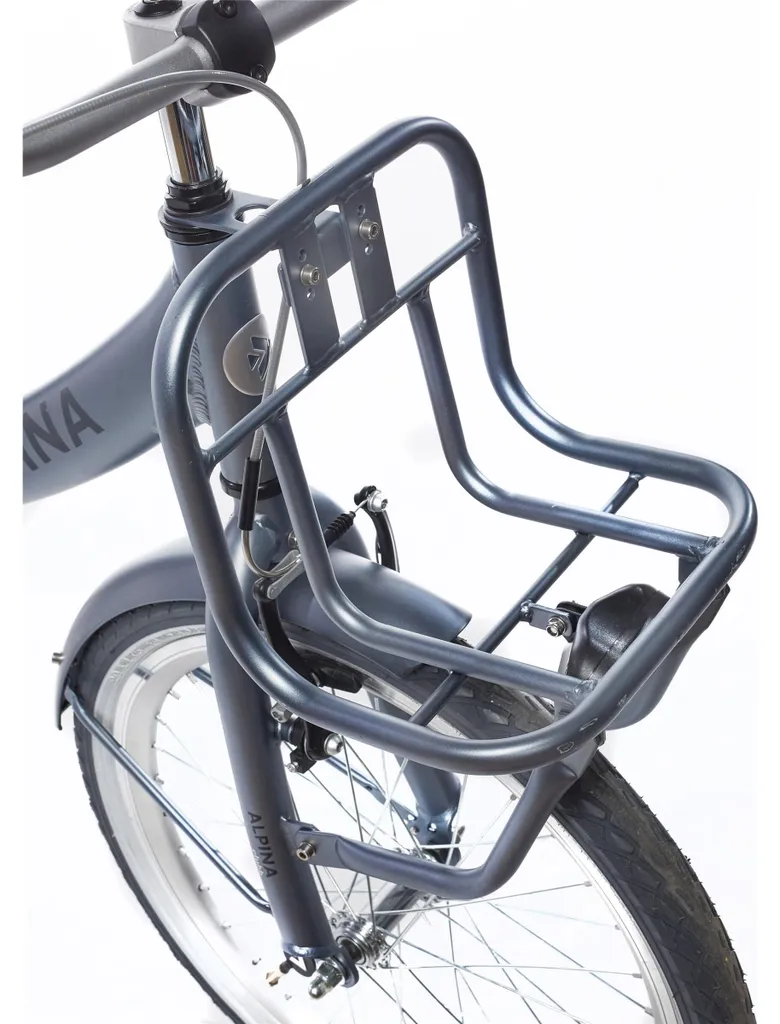 Support de Panier Avant pour Vélo Alpina 20 Clubb Noir Mat Résistant