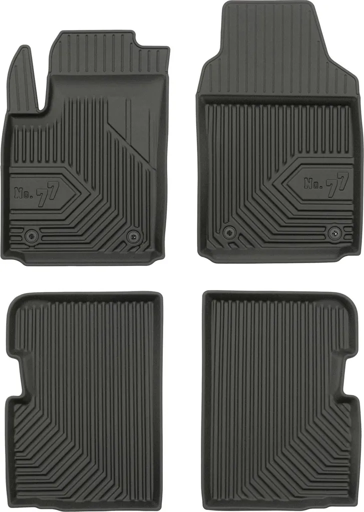 Tappetini in Gomma Fiat 500 2007-2025 TPE | Set 4pz Anti-Sporco No Hybrid