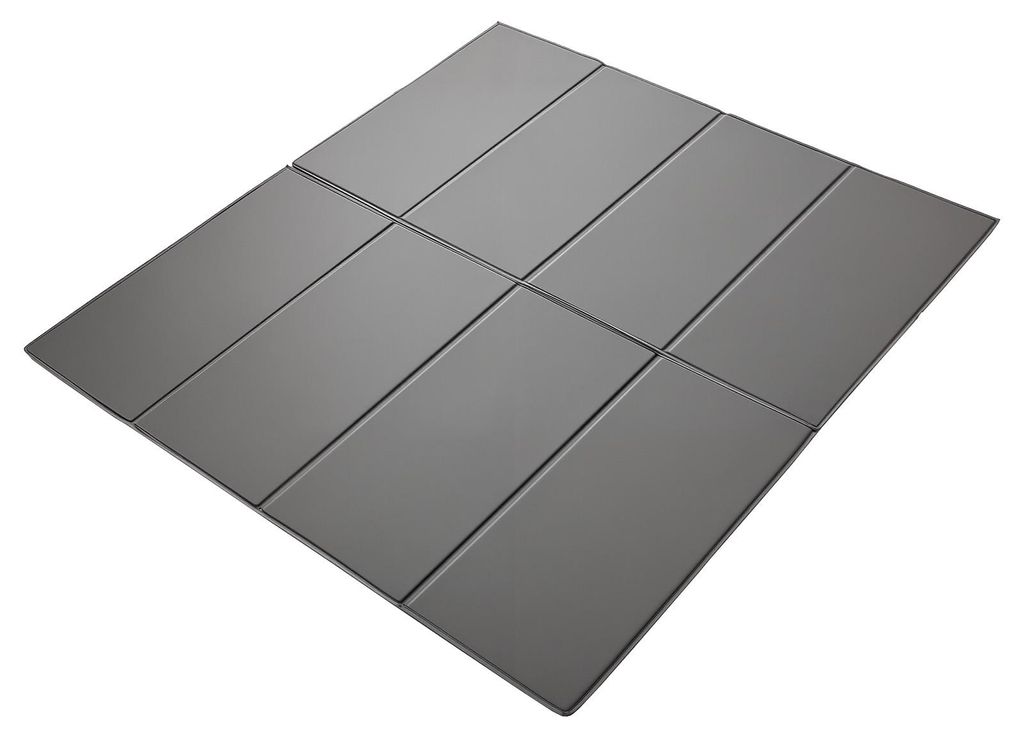 SucceBuy Faltbares Bunkie Board King Size, 204x193 cm Matratzenstützbrett mit Klettbändern, PP-Kern und 600D Oxford-Gewebe, Unterstützung gegen ...
