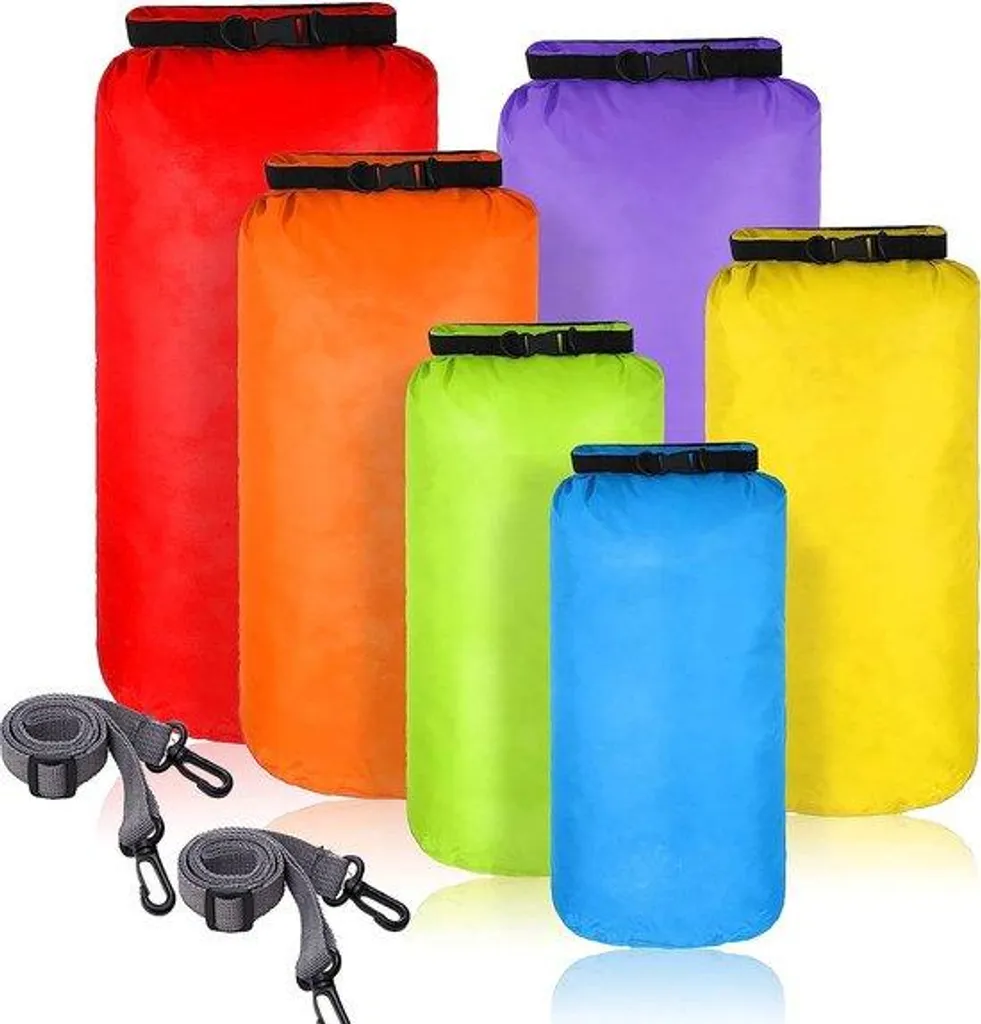 Kit de sacs étanches et anti-odeurs multicouleurs 6 pièces de 3L à 20L