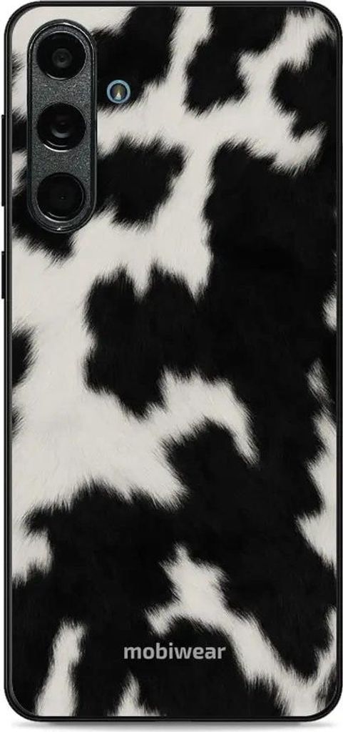 Handyhülle für Galaxy M55 5G, Mobiwear Glossy Case, Kuhfell-Optik