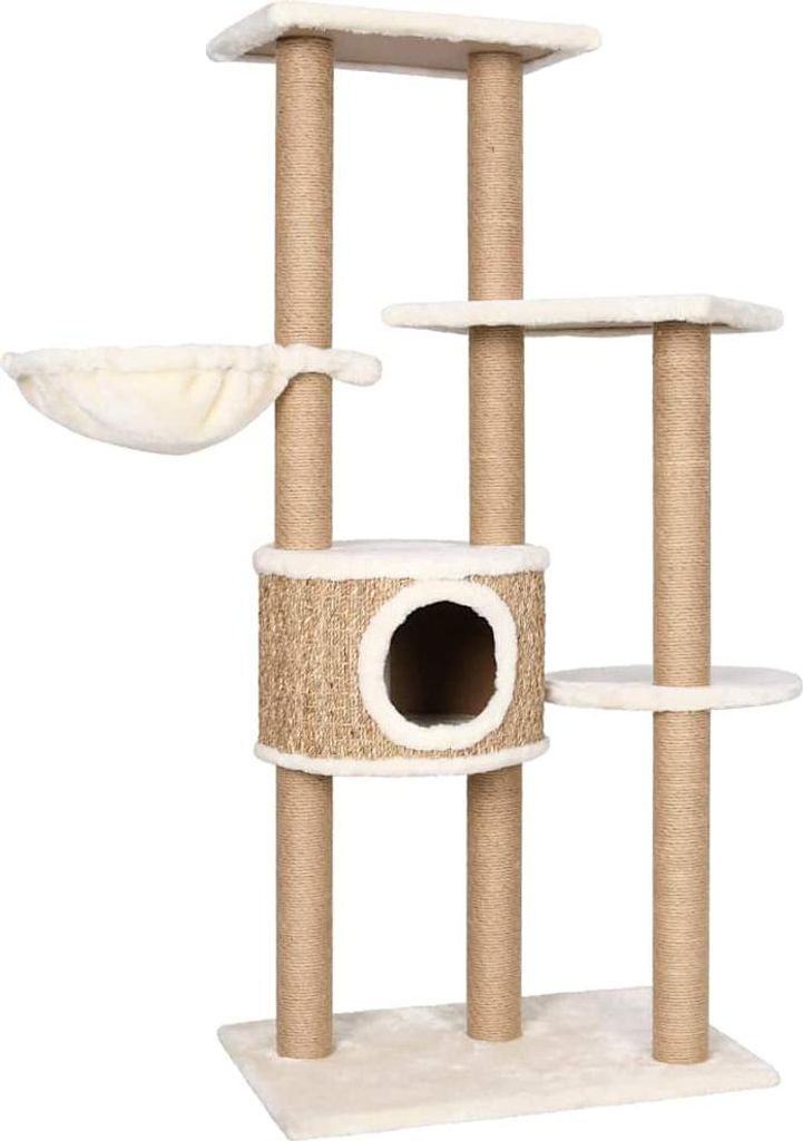 vidaXL Strom pre mačky 126 cm Morská tráva Obrázok produktu 