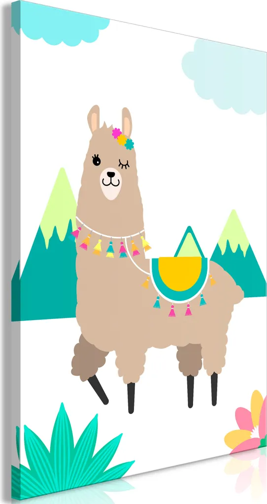 Lama Insolito Quadro Verticale 80x120 cm - Design Moderno per Bimbi