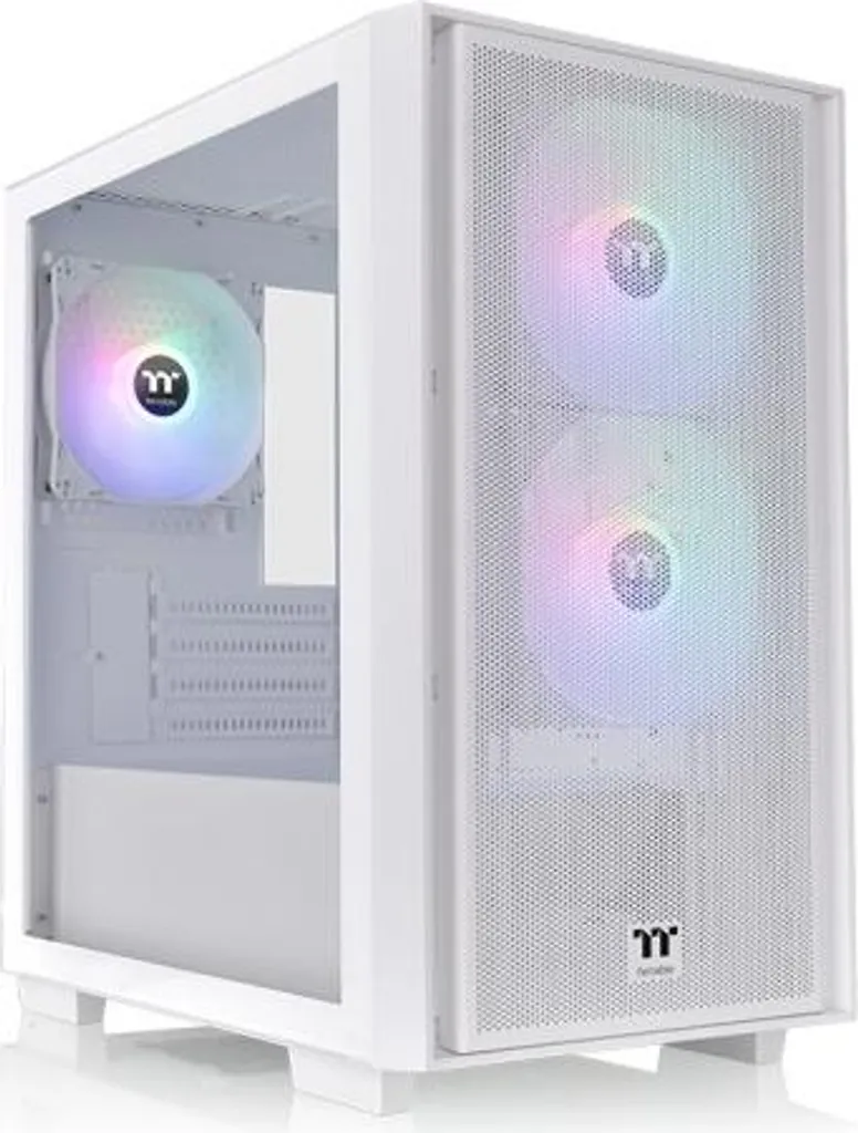 Thermaltake Versa H16 TG ARGB Blanc : Boîtier PC Micro-Tower Anti-Chaleur