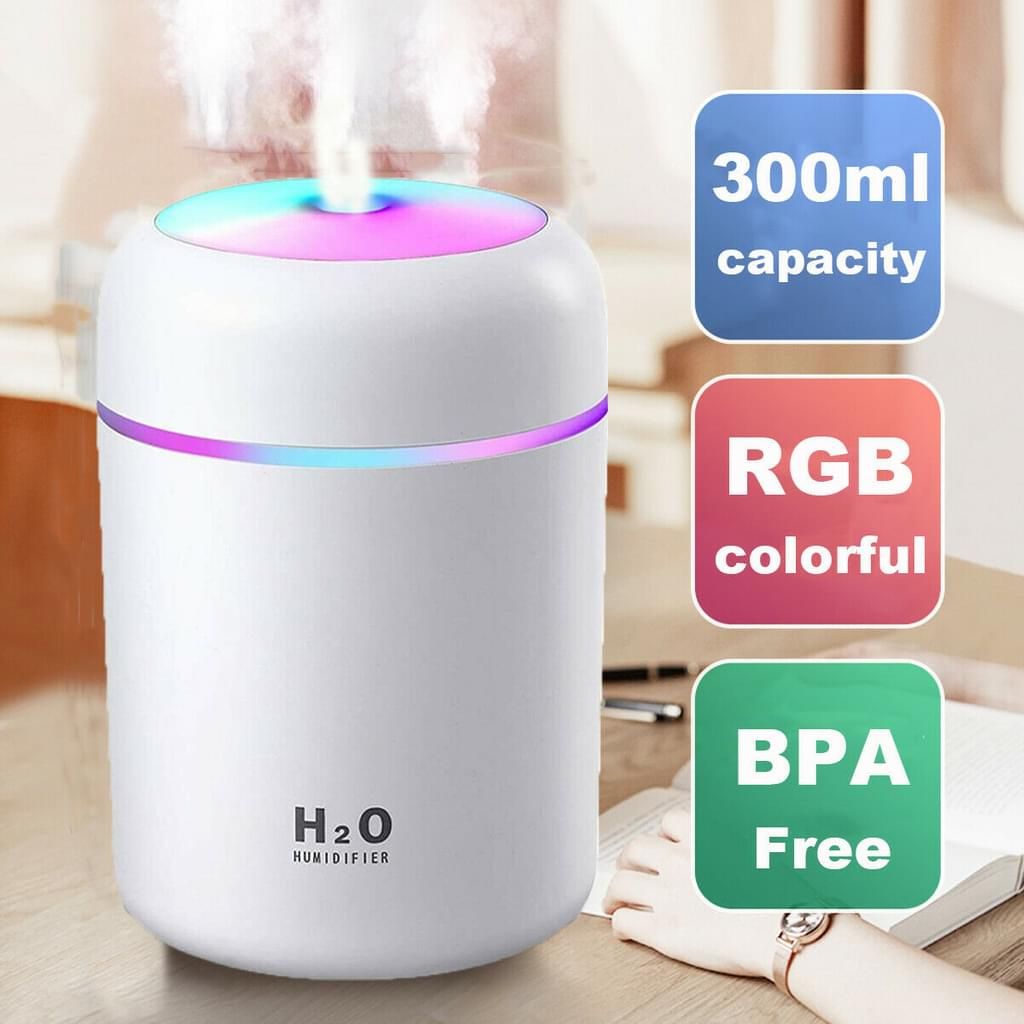 Ultraschall Luftbefeuchter LED Duftöl Aroma Diffuser Humidifier Diffusor USB