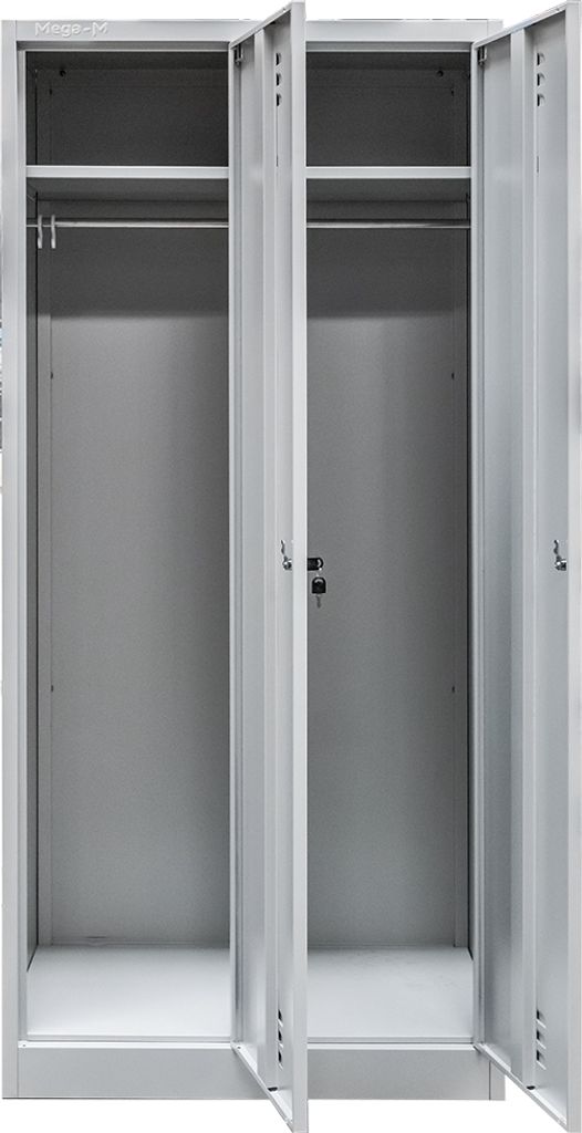 Umkleideschrank BHP Mega-M J-80 2-türig grau B-80 cm T-50 Produktbild 