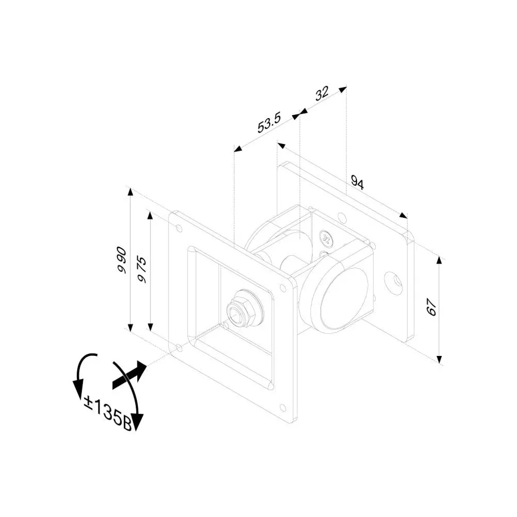 Support Écran pour Barre de Fixation Tool Bar Neomounts FPMA-DTBW100