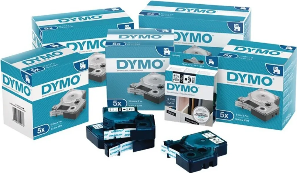 DYMO D1 Standard - Blue on White - 12mm nastro per etichettatrice - 30
