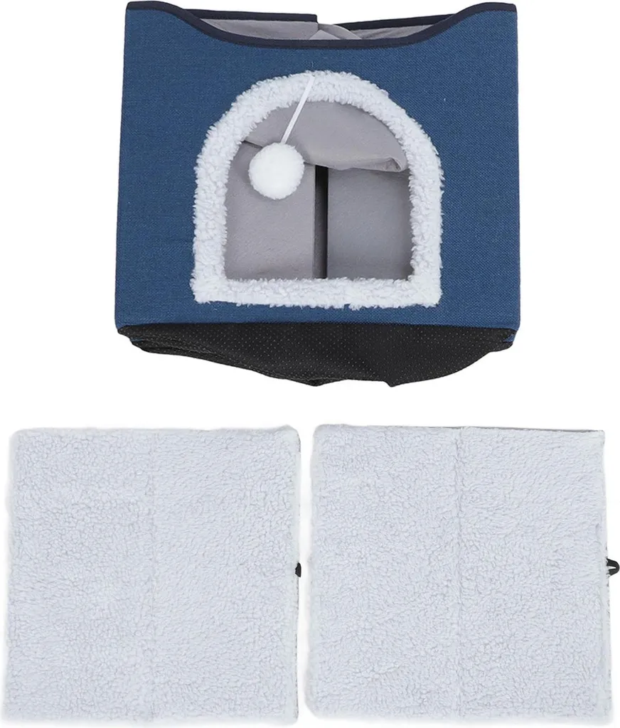 Lit creux chat doux et pliable - Solution 2 couches multifonction
