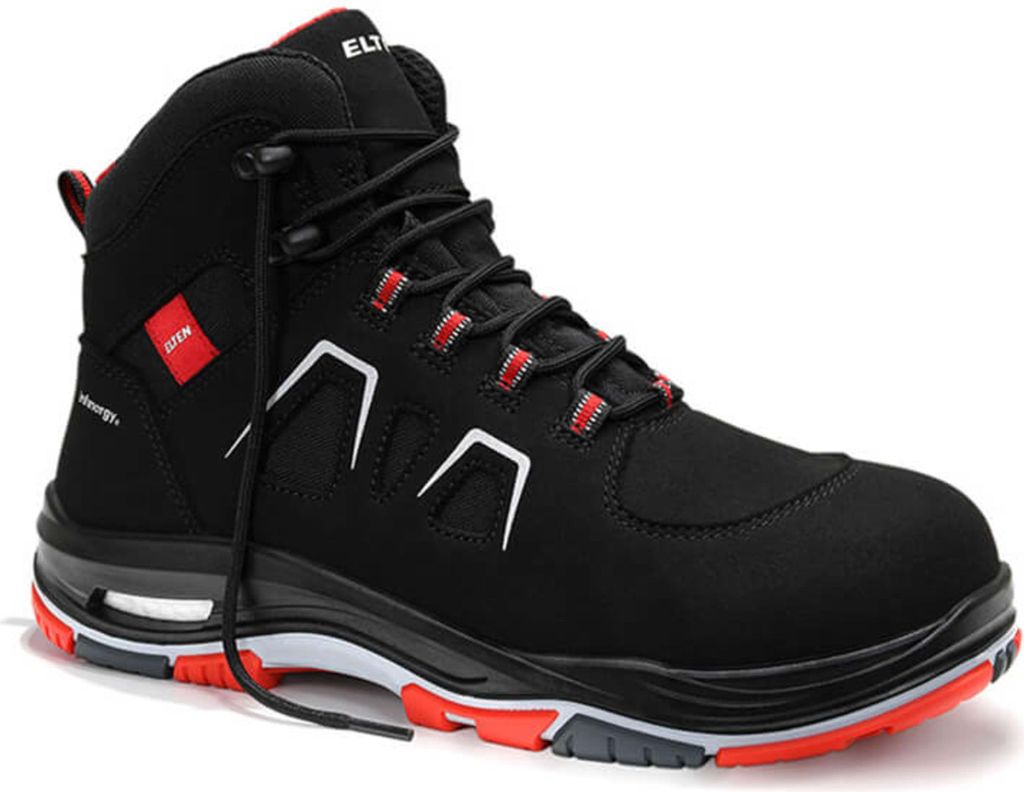 ELTEN Sicherheitsstiefel ALAN XXTP black-red Mid ESD S3S 761301 Schwarz - Rot, 47