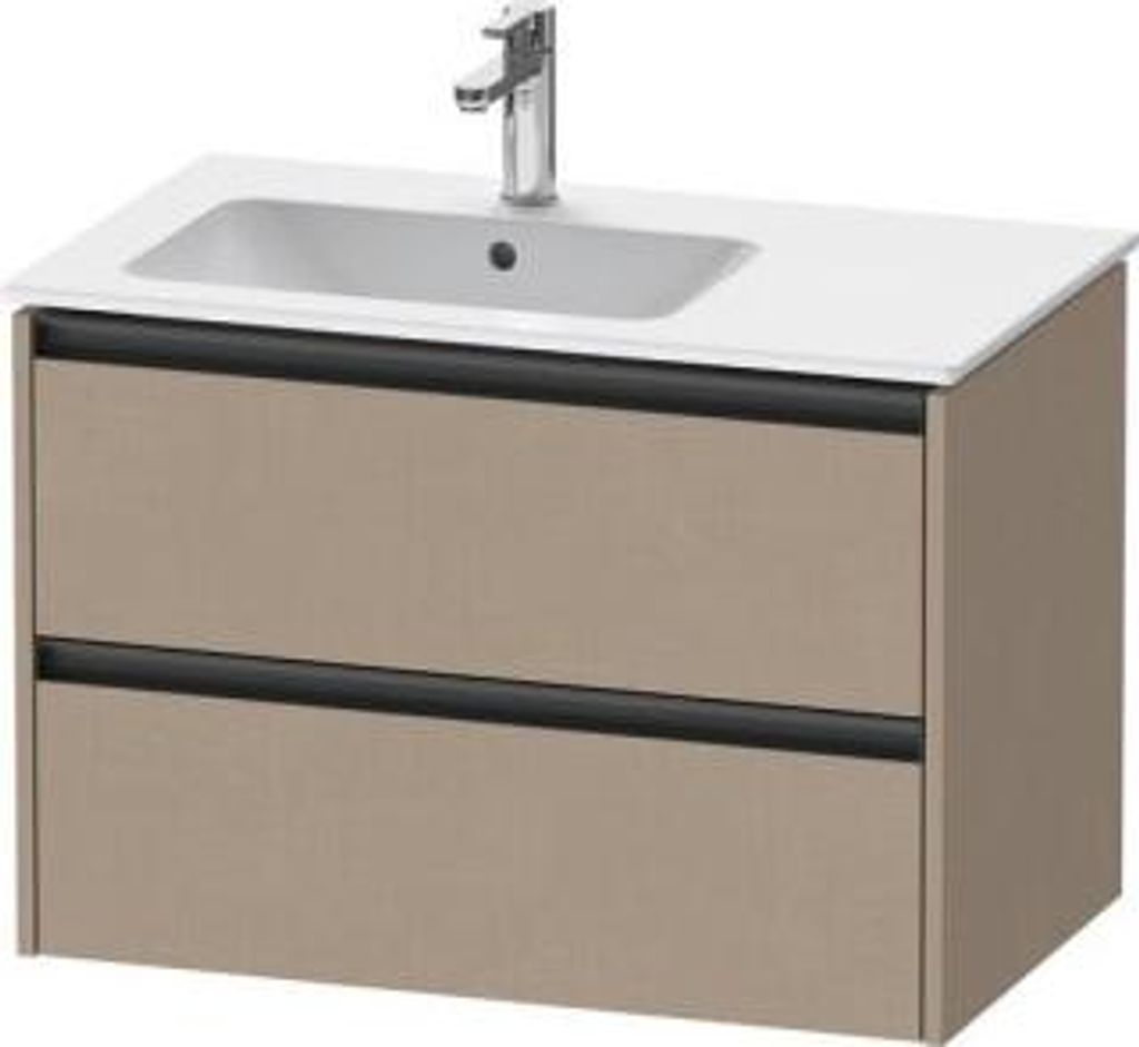 Duravit Ketho.2 Wastafelonderkast 81x48x54,9 cm Mat Linnen