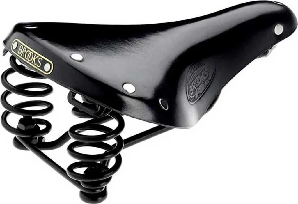 Brooks Flyer Short B396D00A07202 Selle de Vélo Cuir Suspendue Noire - 7