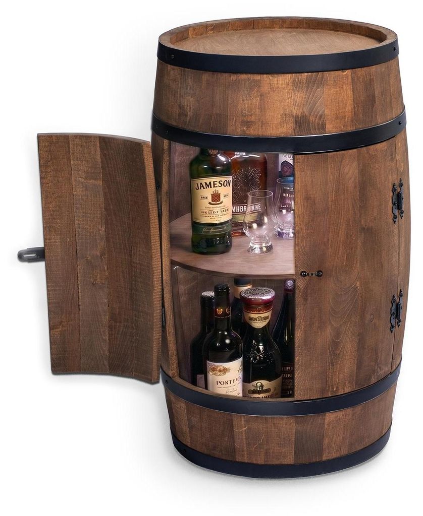 Barový stůl Creative Cooper Barrel s dvířky a LED Obrázek produktu 