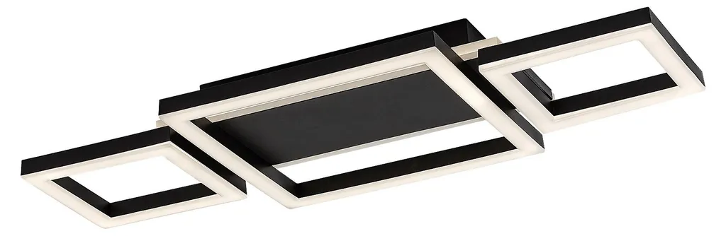 Rabalux 71374 Donya Plafonnier LED 24W Métal Noir pour Salon Moderne