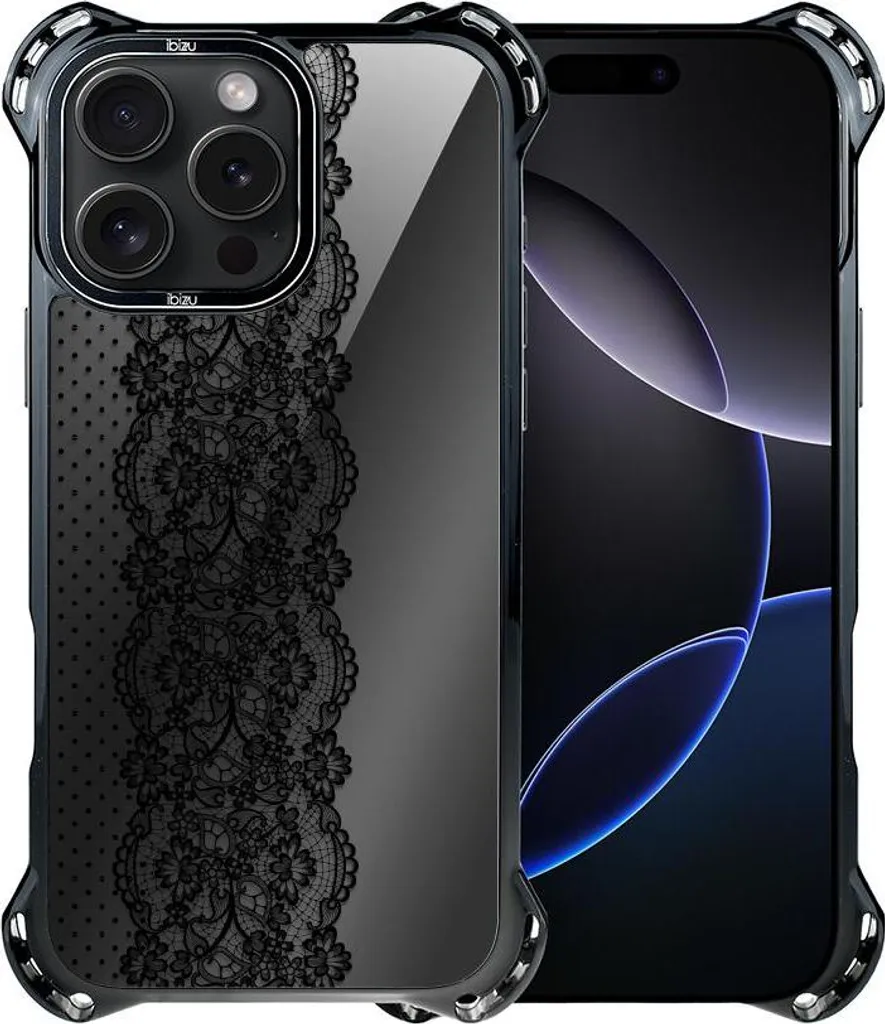 Coque de protection iPhone 16 Pro MagSafe Midnight avec design dentelle - 2