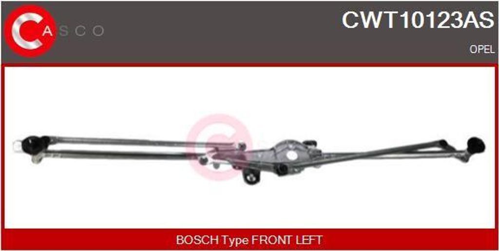 CASCO CWT10123AS Wischergestänge OE 1272007 kompatibel mit Astra J