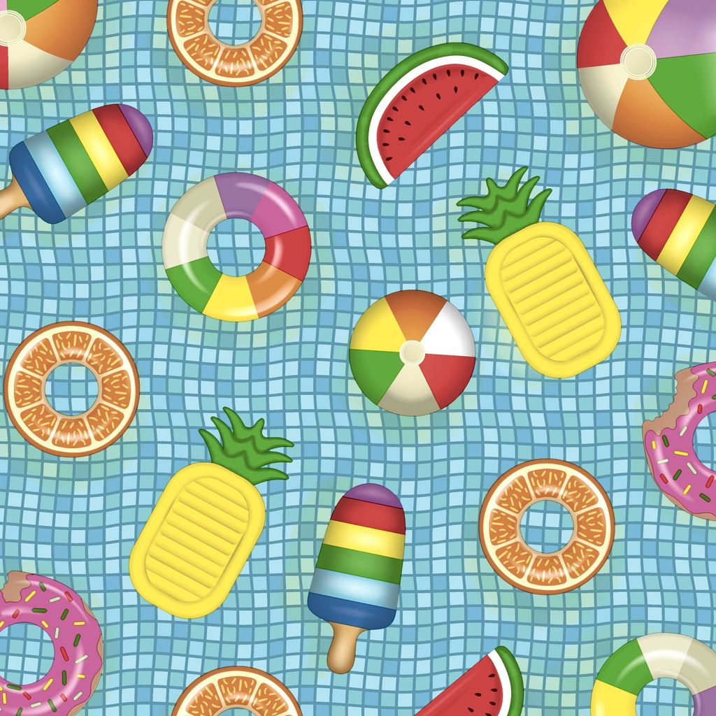PAPER+DESIGN 201852 Lunchservietten Früchte bunt - 33 x 33 cm, 20 Stück