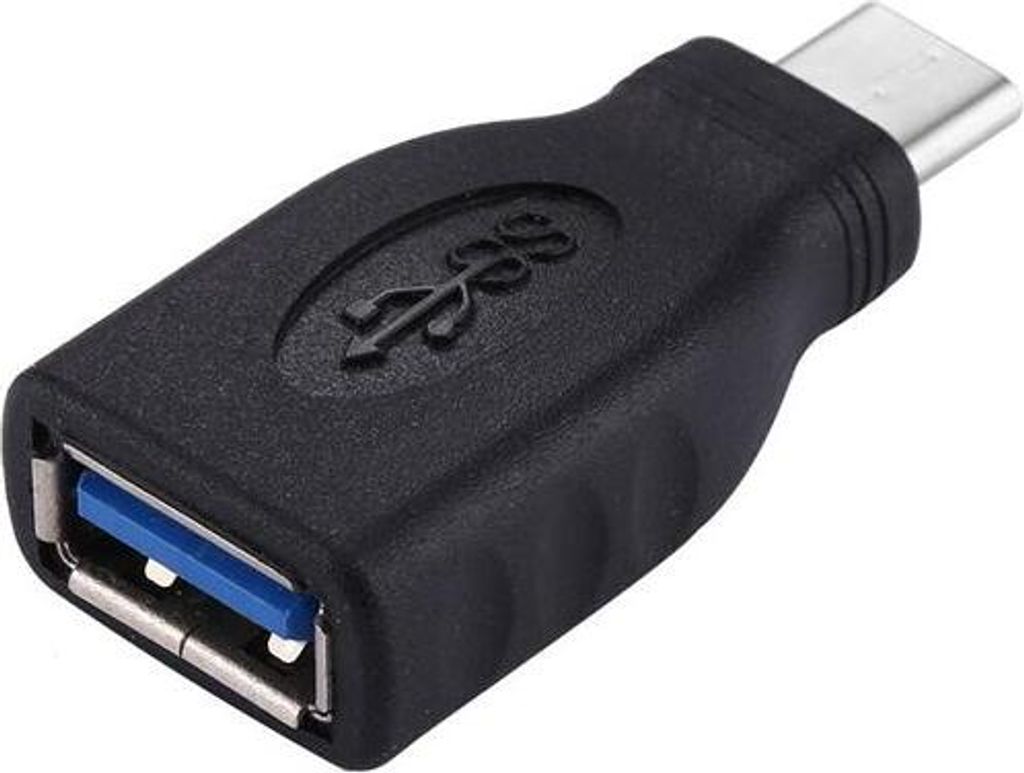 Adattatore USB-C/maschio - USB3.0 A/femmina, OTG, nero Immagine del prodotto 