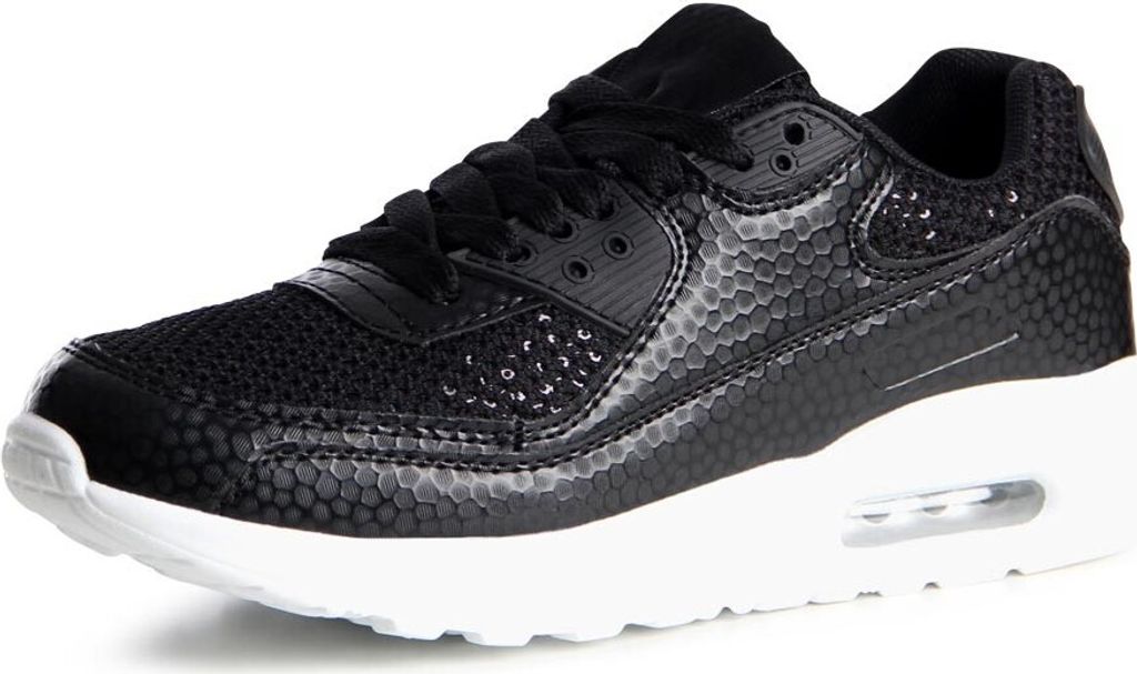 topschuhe24 798 Damen Sneaker Turnschuhe, Farbe:Schwarz, Größe:40 EU