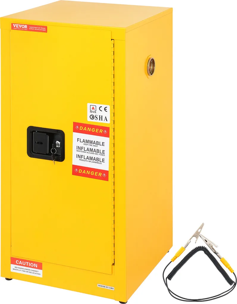 Armoire de sécurité verrouillable : évitez les risques d'incendie 60L