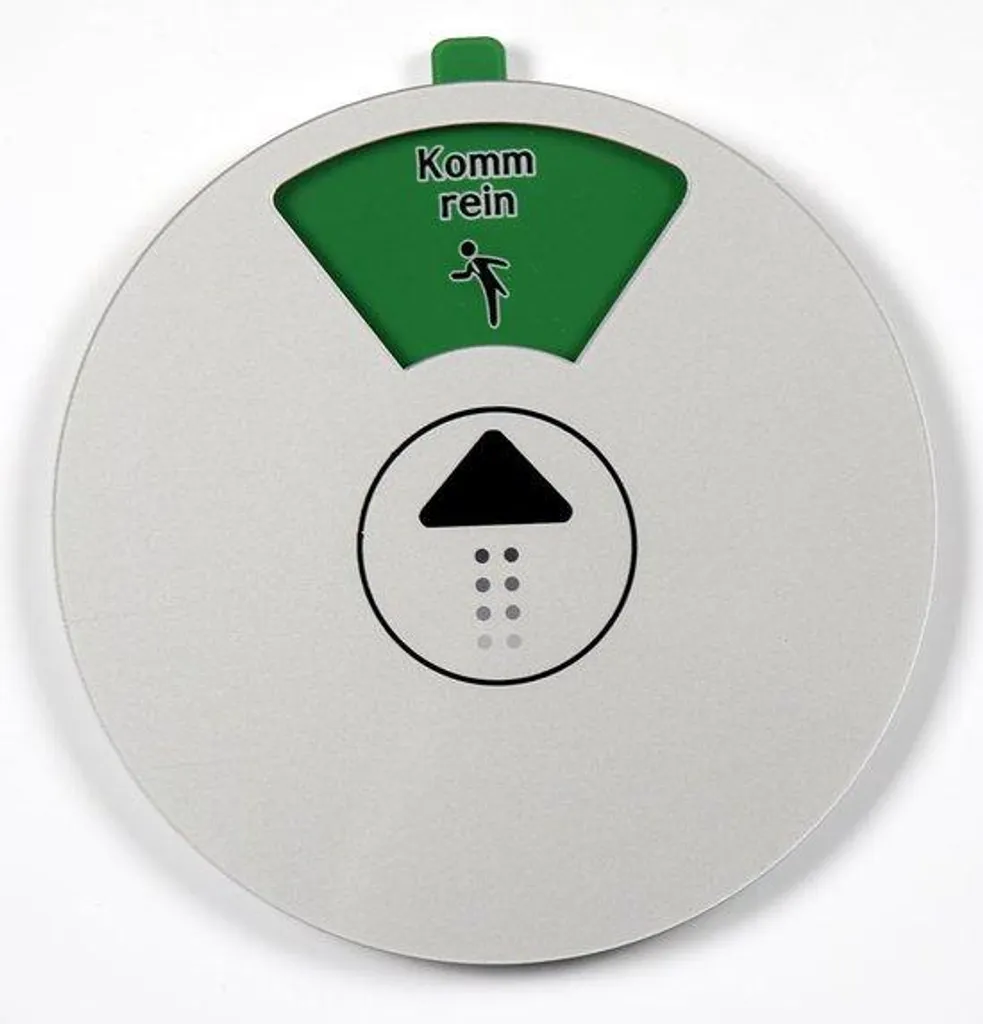 Plaque Libre Occupé 15 cm Design Gris - Curseur Fluide et Résistant