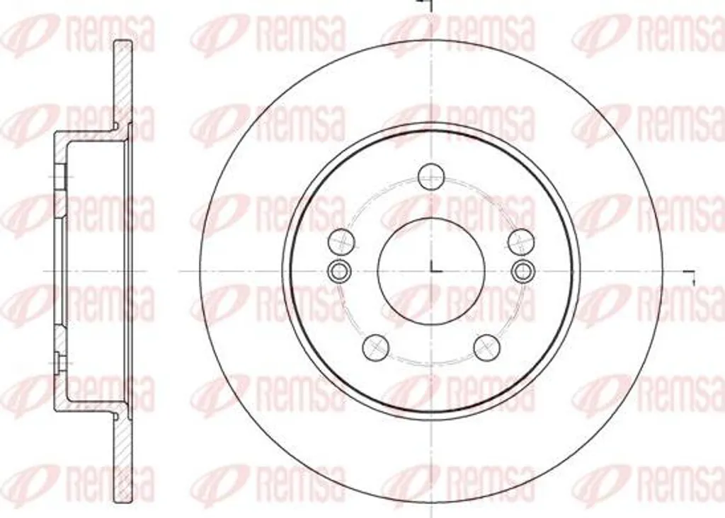 Disque de frein haute résistance REMSA 6239.01 compatible Renault 7700800004