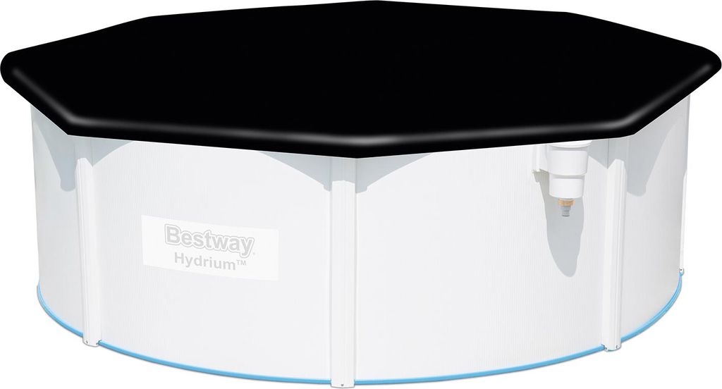 Bestway® PVC-Abdeckplane Ø 401 cm, schwarz, rund Produktbild 
