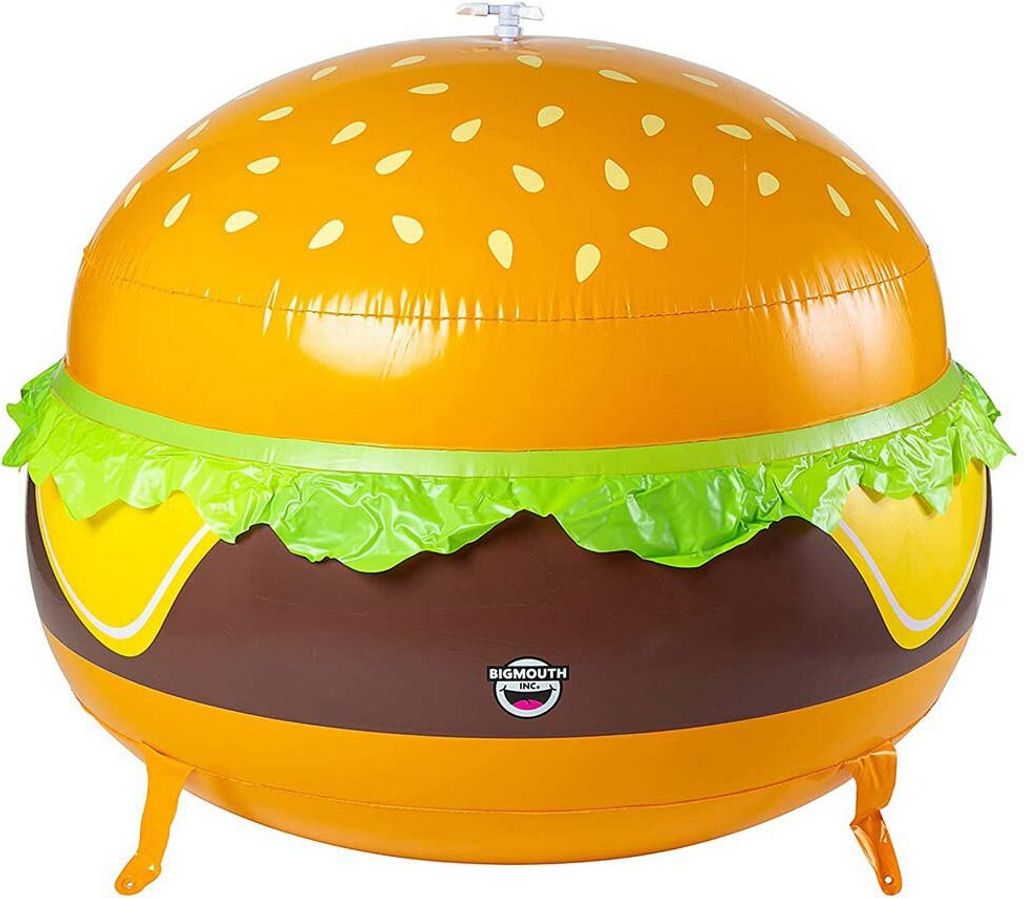Bigmouth Inc Cheeseburger Gartensprenger Golden 124 x 150 x 150 cm Golden 124 x 150 x 150 cm
