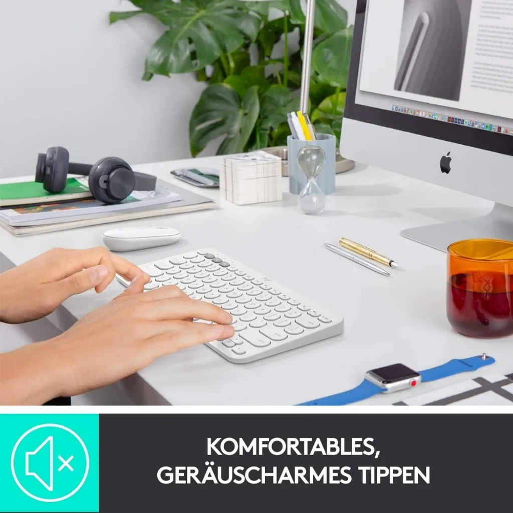 Clavier sans fil compact Logitech K380 pour Tablette, PC et Smartphone - 9