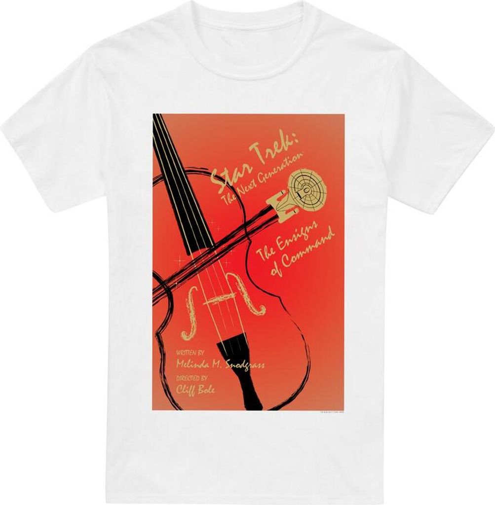 Star Trek - "The Next Generation Season 3 Episode 2" T-Shirt für Herren TV14050 (L) (Weiß)