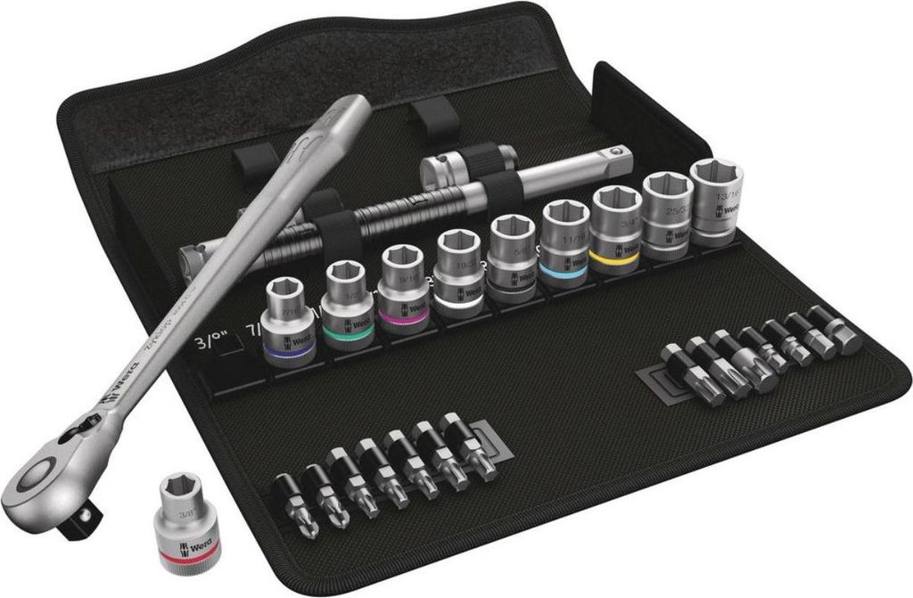 Wera 8100 SC 11 Zyklop Knarrensa Umschalth., 1/2 Antrieb, zölli
