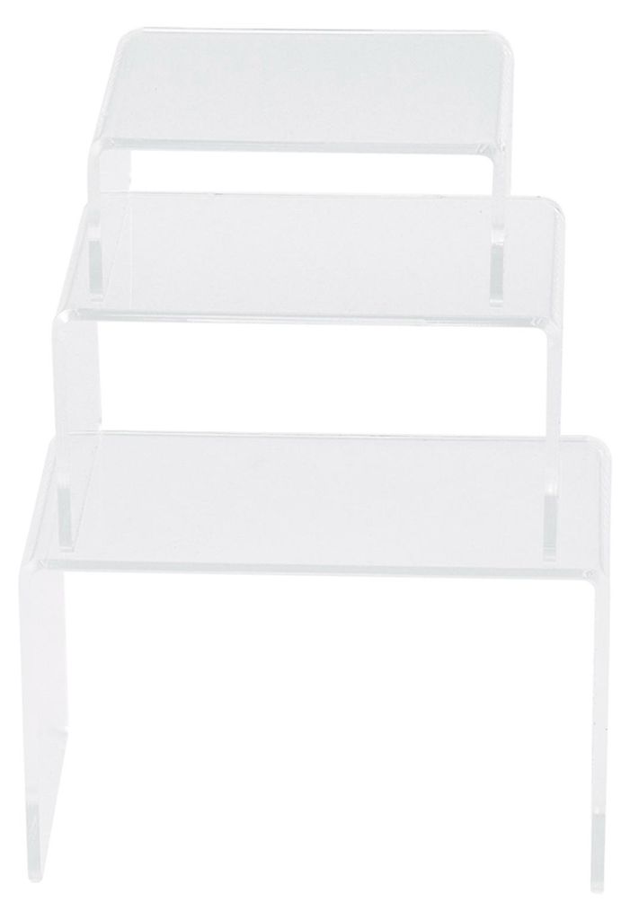 3 teile/satz Acryl Puppe Spielzeug Figur Display Riser Rack Transparent Schmuck Ständer