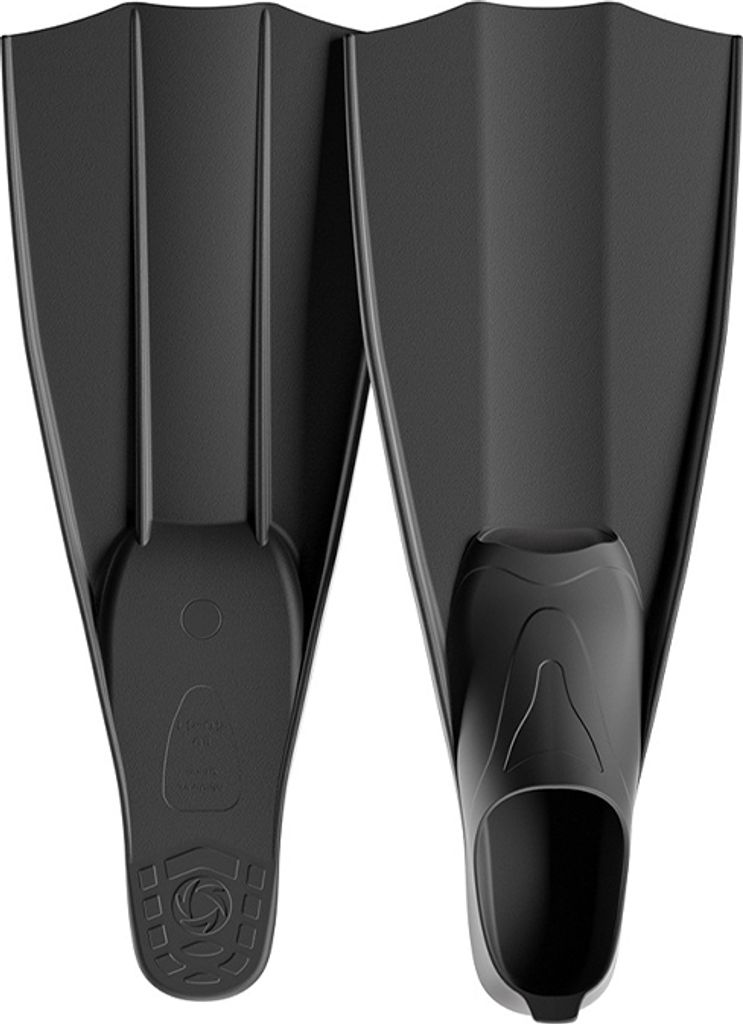 INF Taucherflossen Schwarz XL